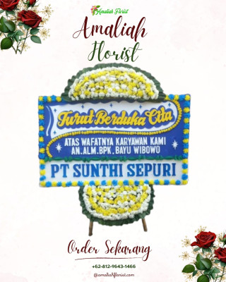 Papan Bunga Duka di Solokanjeruk